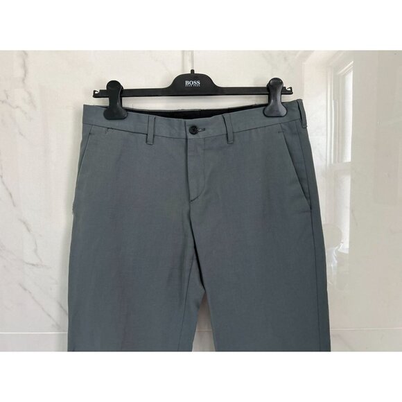 MARIO MATTEO Cotton Linen Casual Pants Cotton Chino Khaki Made in Italy Size 32 - Picture 3 of 8